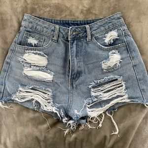 Shein cutoff Jean shorts, XS, size 2